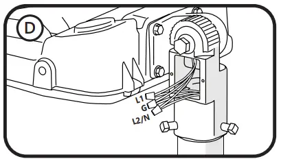 GE current EFH1 LED Flood Light - connections