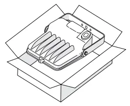 GE current EFH1 LED Flood Light - damage