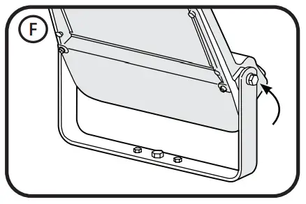 GE current EFH1 LED Flood Light - side bolts