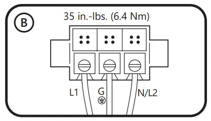 GE current EFH1 LED Flood Light - terminal