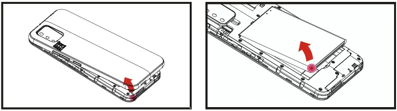 maxwest ASTRO 63R Smartphone - SIM Card Installation 1