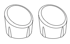 COOPERS Lighting Solutions FTS20CW 2 Light Bluetooth LED Floodlight - cover caps