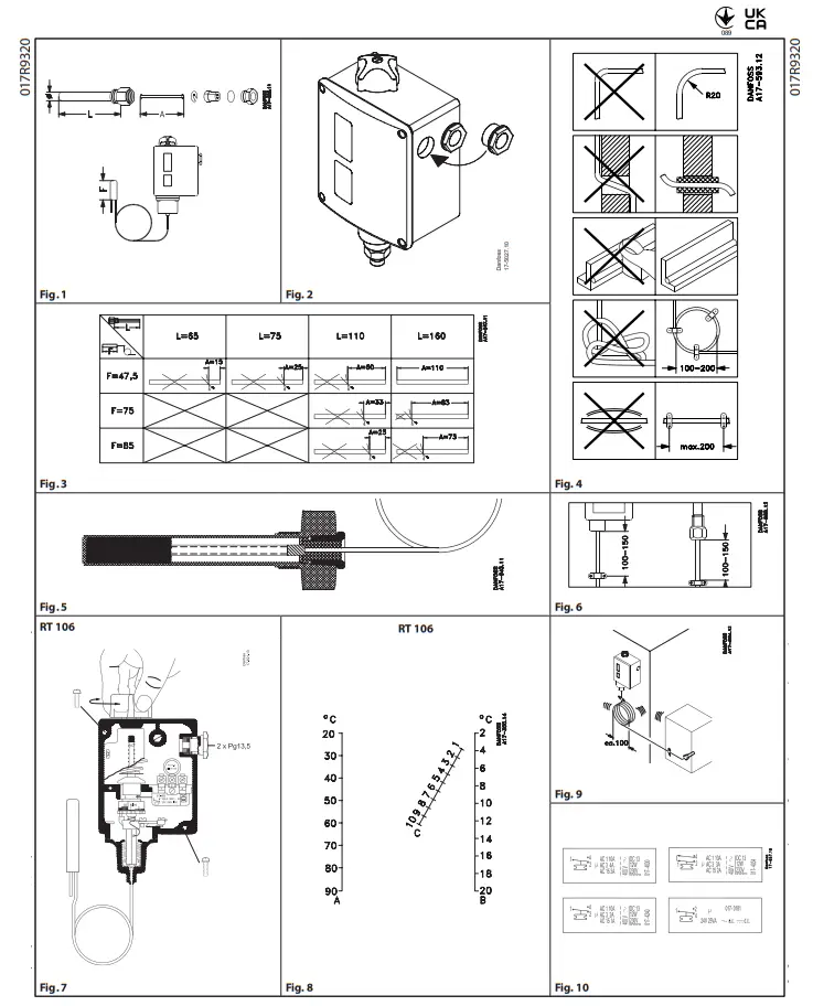 Danfoss RT 106 Thermostat -