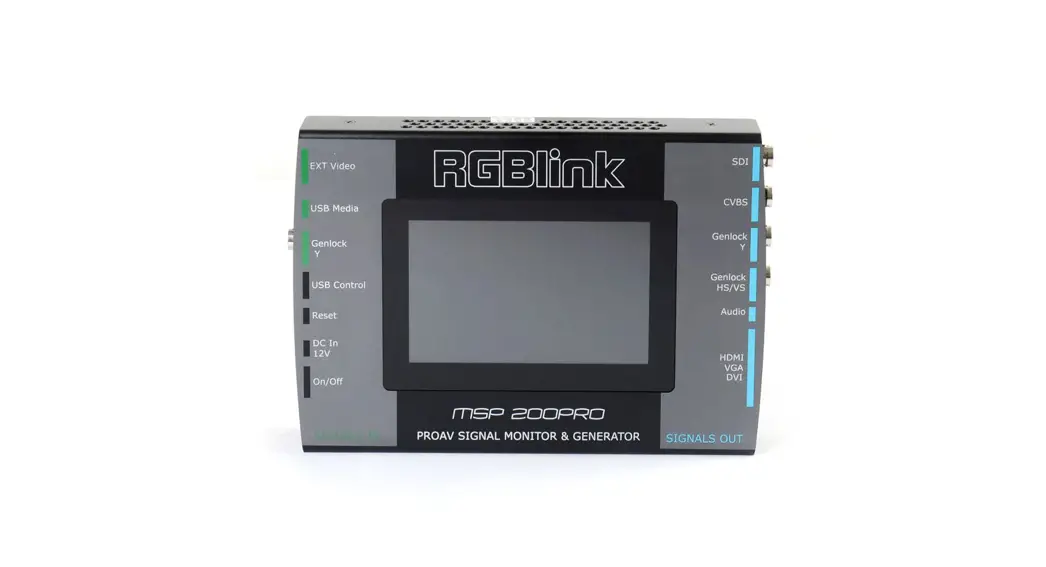Rgblink Msp 200pro Signal Monitor And Generator User Manual