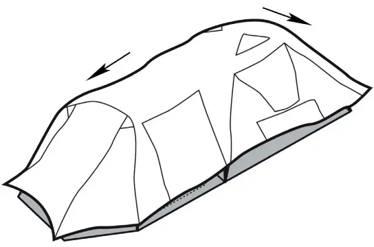 Kiwi Camping KC072-470 Kea 6 Blackout Recreational Tent - fig 3