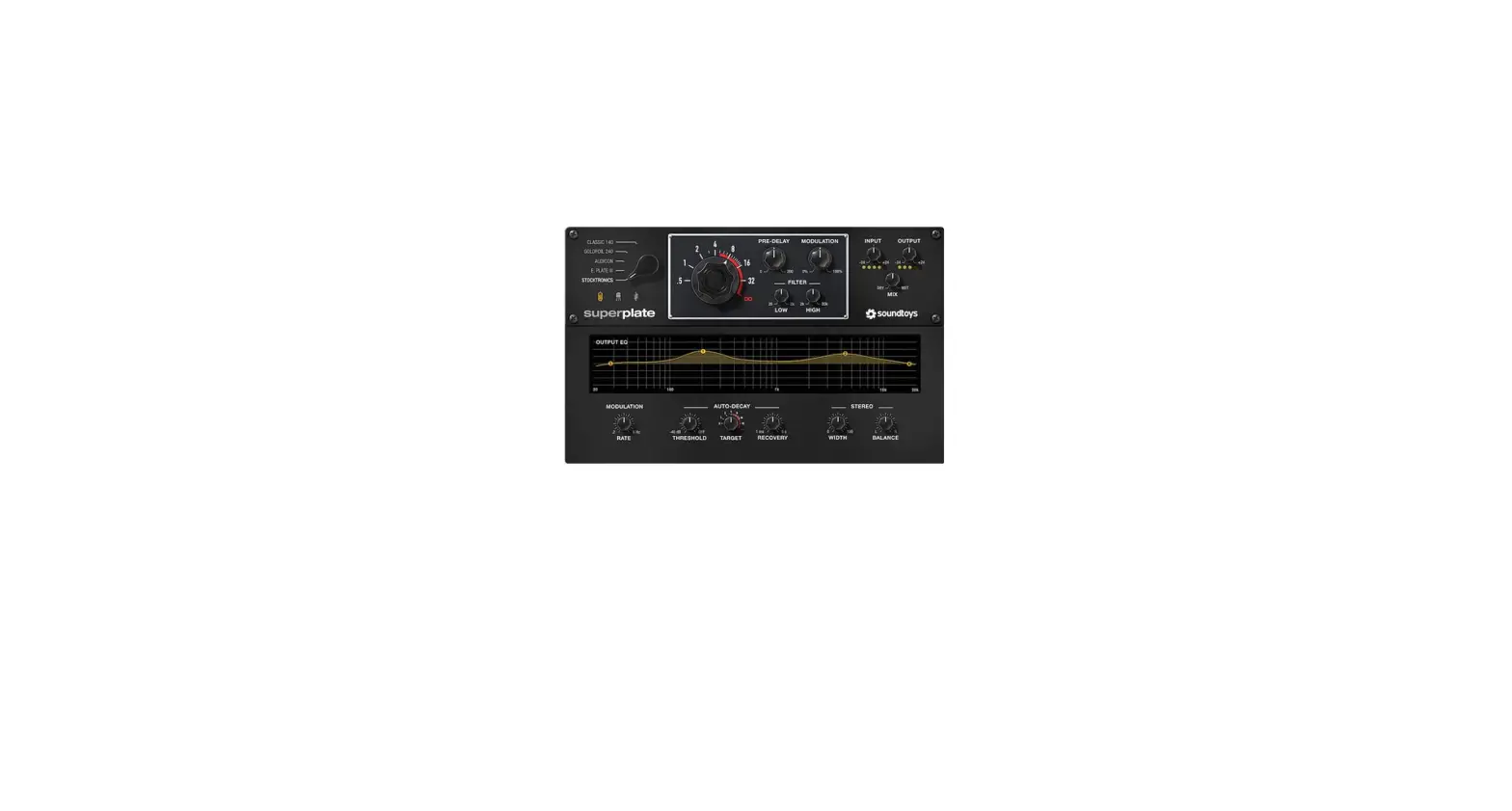 Soundtoys Superplate Five Classic Electromechanical Plate Reverb User Guide