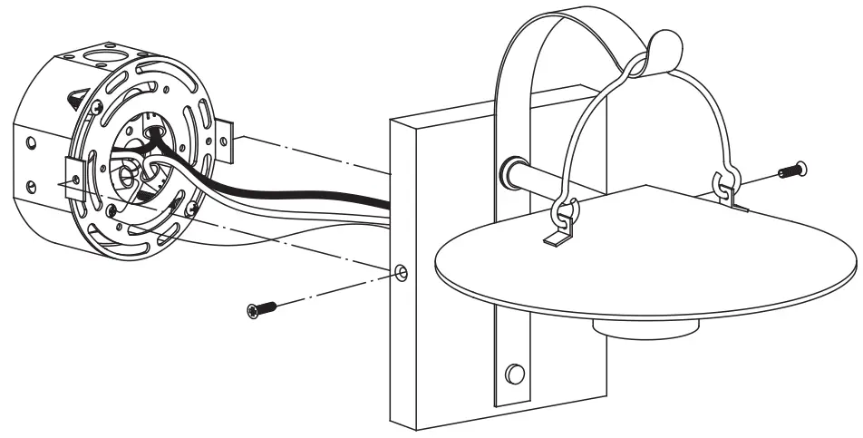 Unbranded LJD F12201 11i 1 Light Matte Black Porch Outdoor Wall Sconce Cylinder - Attach the fixture