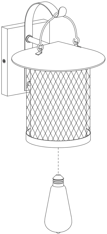 Unbranded LJD F12201 11i 1 Light Matte Black Porch Outdoor Wall Sconce Cylinder - Install bulbs