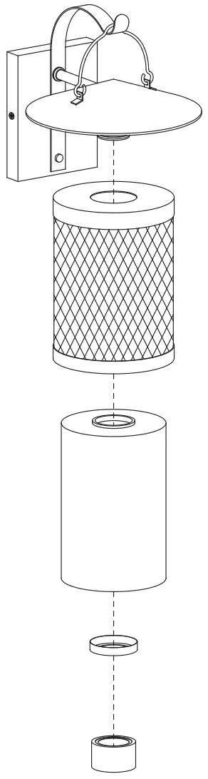 Unbranded LJD F12201 11i 1 Light Matte Black Porch Outdoor Wall Sconce Cylinder - Remove the cap