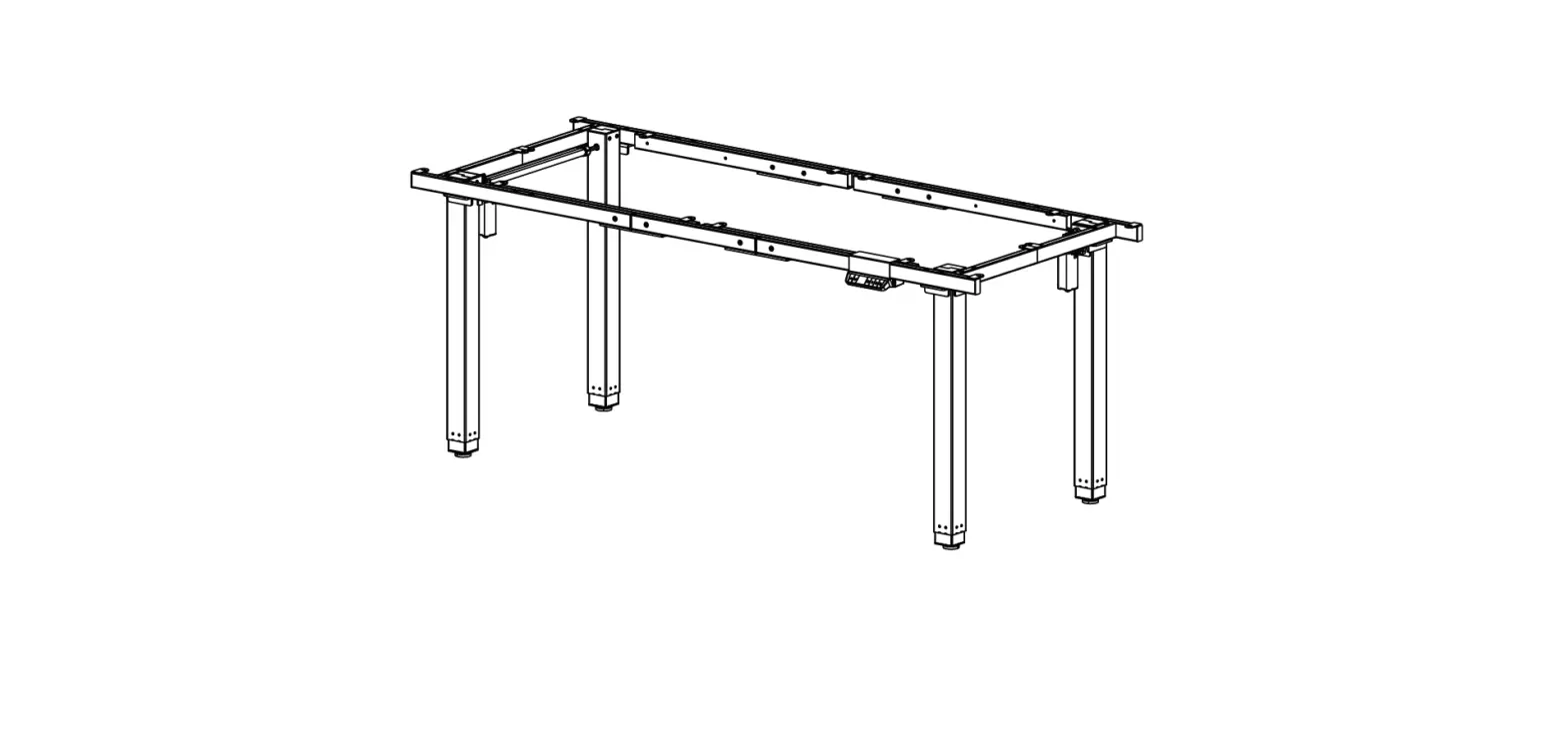 V I V O Desk-e-400b Electric 4-leg Dual Motor Desk Frame Instruction Manual