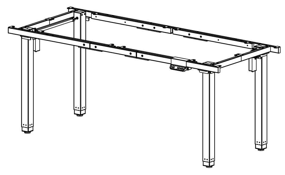 V I V O DESK-E-400B Electric 4-Leg Dual Motor Desk Frame