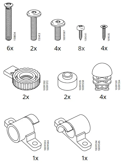 IKEA BJORKASEN Folding Table - Figure2