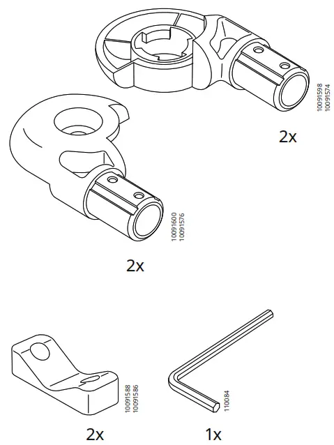 IKEA BJORKASEN Folding Table - Figure3