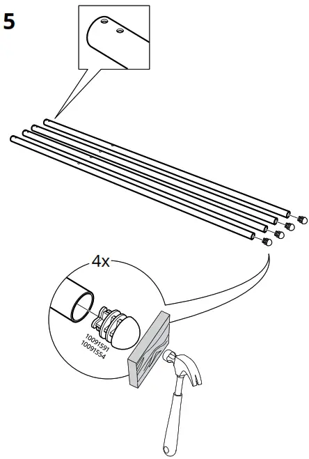 IKEA BJORKASEN Folding Table - Figure7