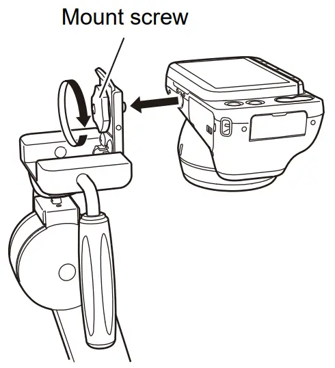 Preparing the CAMERA STAND (sold separately)