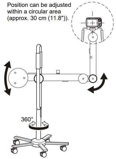 Preparing the CAMERA STAND (sold separately)