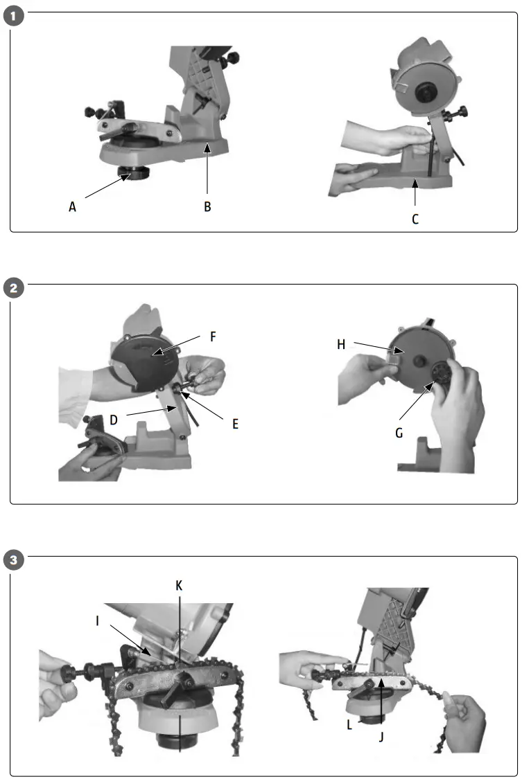 Jula AB 2002K Electric Chain Sharpener - Fig