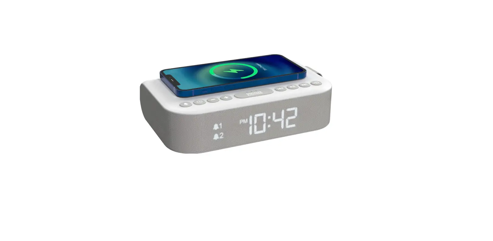 I-box 79322pi Dual Alarm Clock Radio With Qi Wireless Charging User Guide