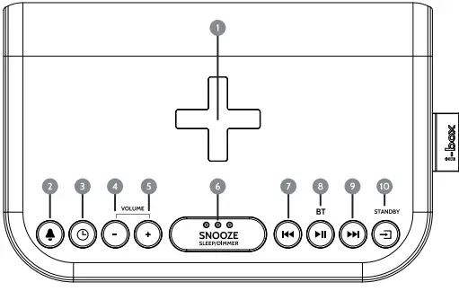 i-box-79322PI-Dual-Alarm-Clock-Radio-with-Qi-Wireless-Charging-FIG-1