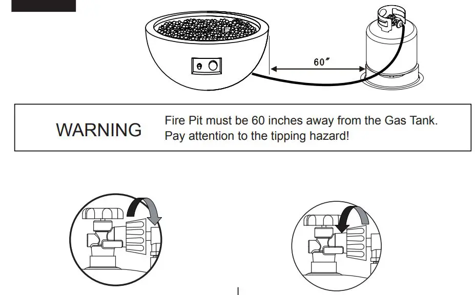 MODENO OFG116LP Nantucket Fire Bowl Owner's Manual - ASSEMBLY INSTRUCTIONS