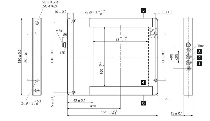 di-soric OGWSD-100G3-T3 Frame Light Barrier Owner's Manual - Diminution