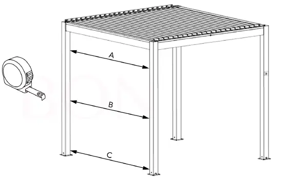 BON PERGOLA-Manual-Screen-Shade-Set-2