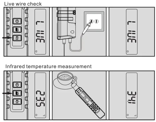 Bside A40 Infrared Thermometer Digital Multimeter Pen Type Tester - fig 5