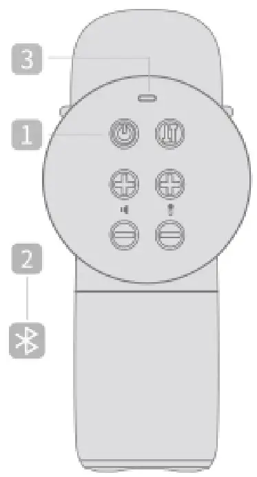 CALF M1 Speaker Microphone - BUTTON2