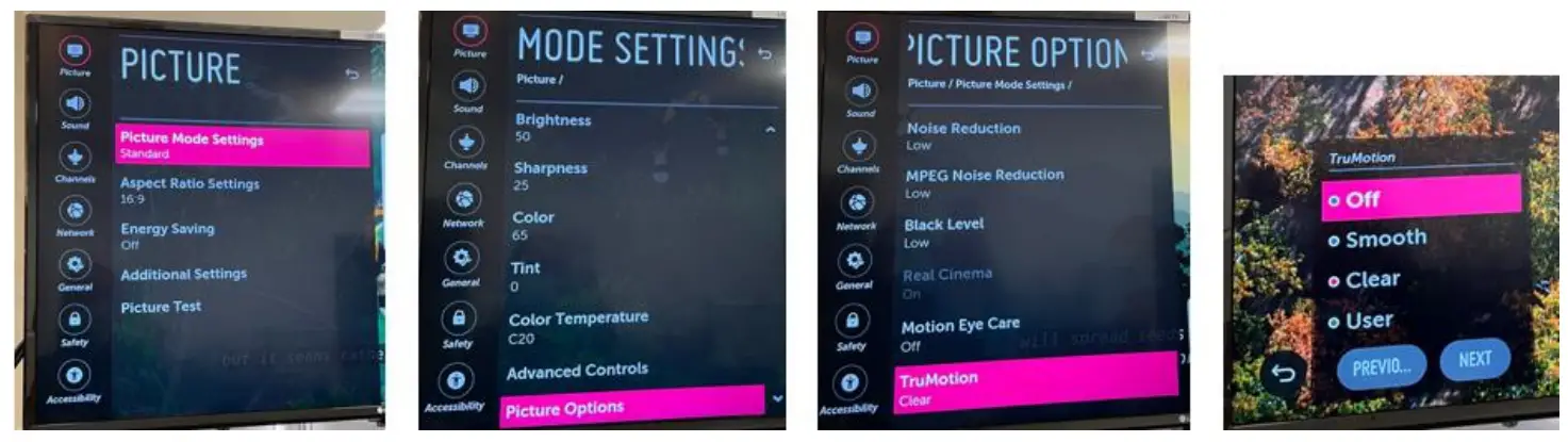 key digital KD-VW4x4ProK Video Wall Processor Matrix - Picture Mode Settings