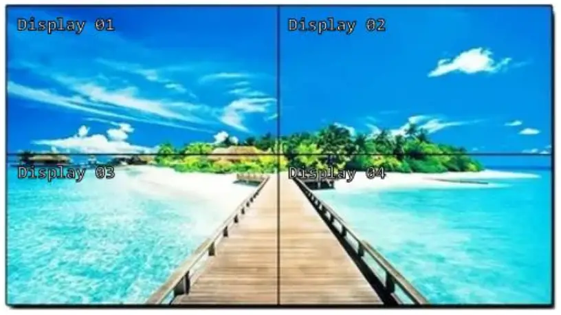 key digital KD-VW4x4ProK Video Wall Processor Matrix- Text Overlay