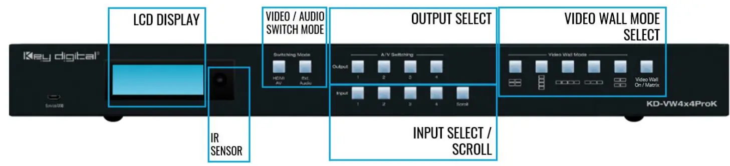key digital KD-VW4x4ProK Video Wall Processor Matrix - loading firmware