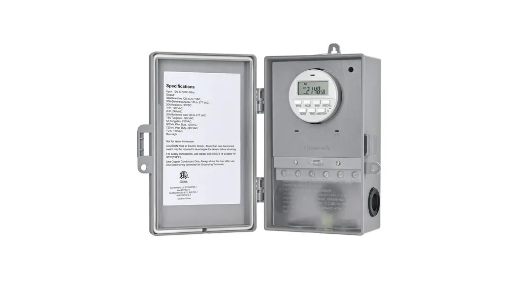 Dewenwils Hodt01c Outdoor Pool Pump Digital Timer Box Instruction Manual