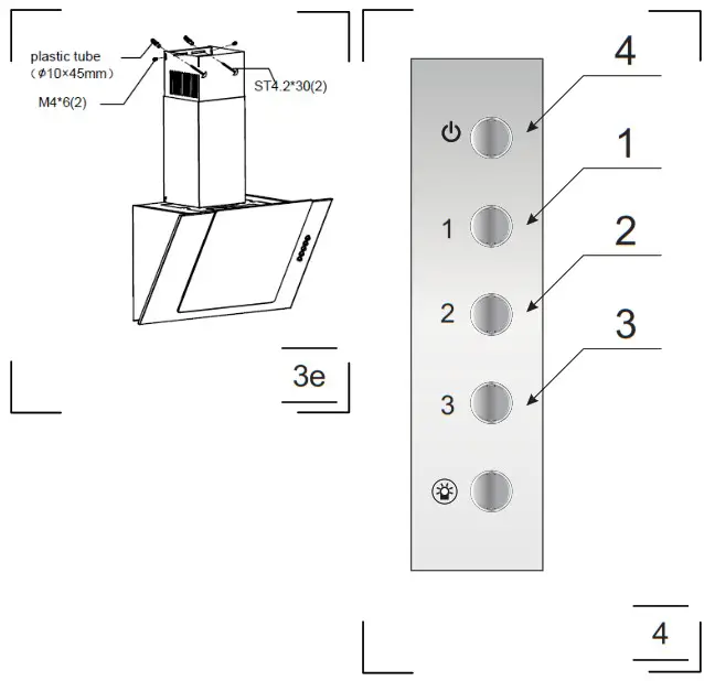 Amica 3683500 Kitchen Extractor Hood - overview 4