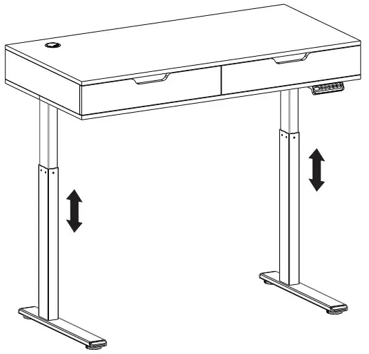 realspace 7500109 Smart Electric Height Adjustable Desk - Specifications