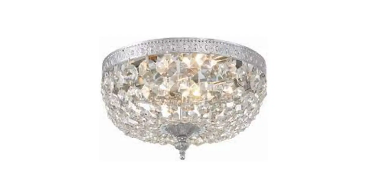 Crystorama 710-ch-cl-i Two Light Ceiling Mount Instruction Manual Crystorama 710-ch-cl-i Two Light Ceiling Mount Instruction Manual