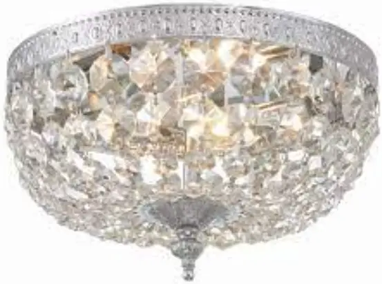 CRYSTORAMA 710-CH-CL-I Two Light Ceiling Mount