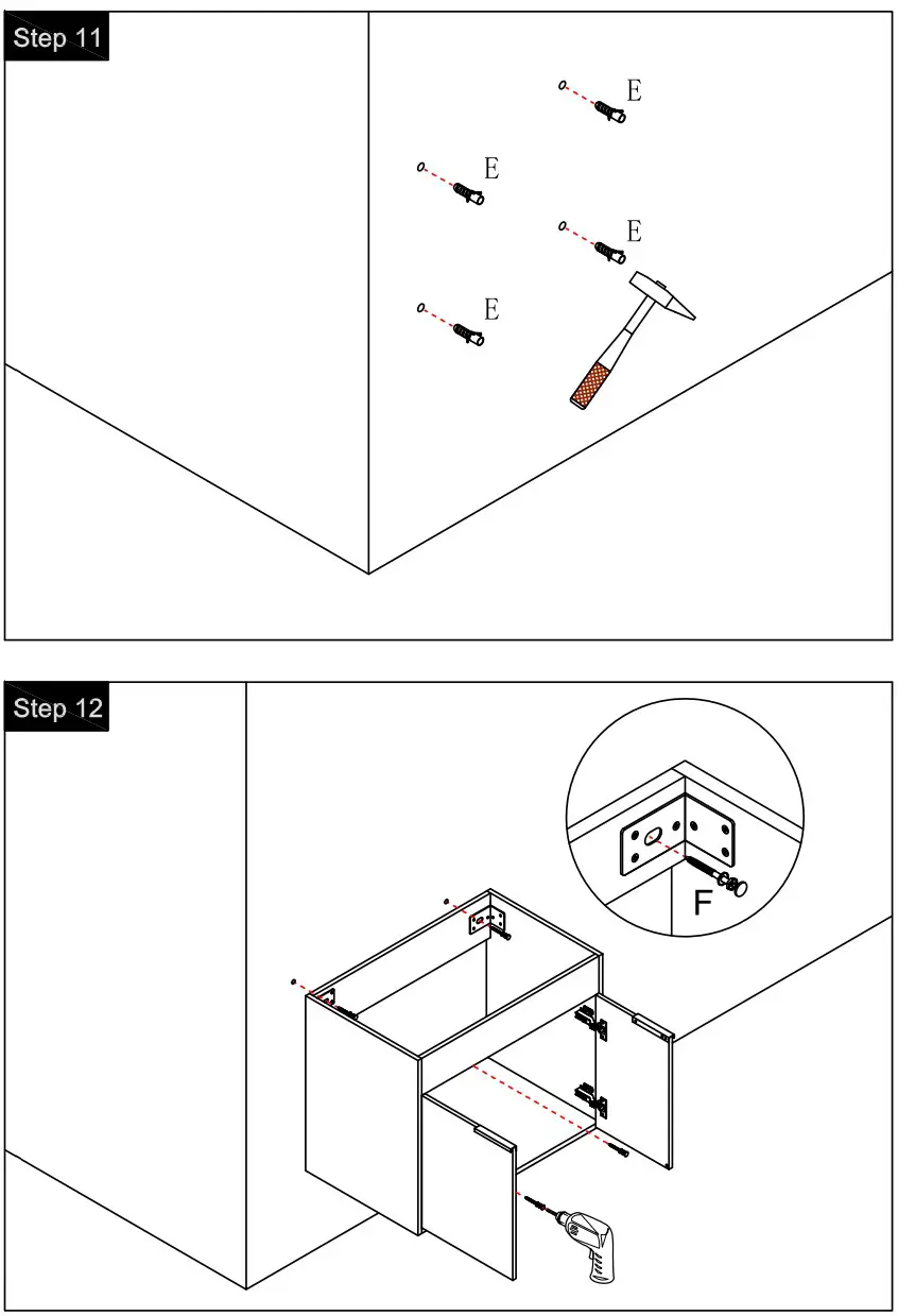 JimsMaison BV C021 Floating Bath Vanity Bath Vanity Bathroom Vanity Badmeubel - fig 9
