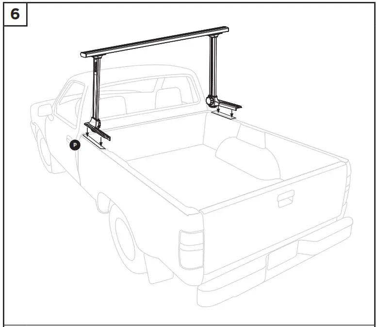 THULE XSPORTER PRO 500XT Truck Rack - bedrails