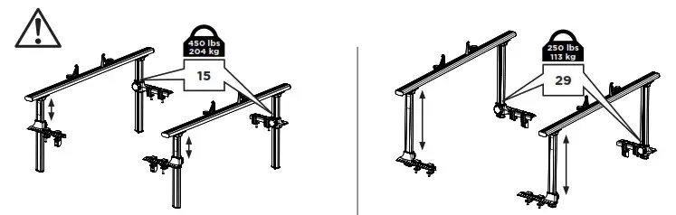 THULE XSPORTER PRO 500XT Truck Rack - position