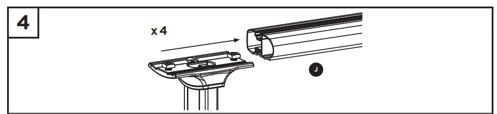 THULE XSPORTER PRO 500XT Truck Rack - tapered