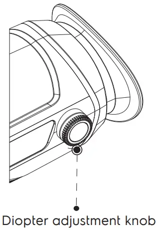 AMCREST TA10 256 Thermal Monocular Camera - Diopter adjustment knob