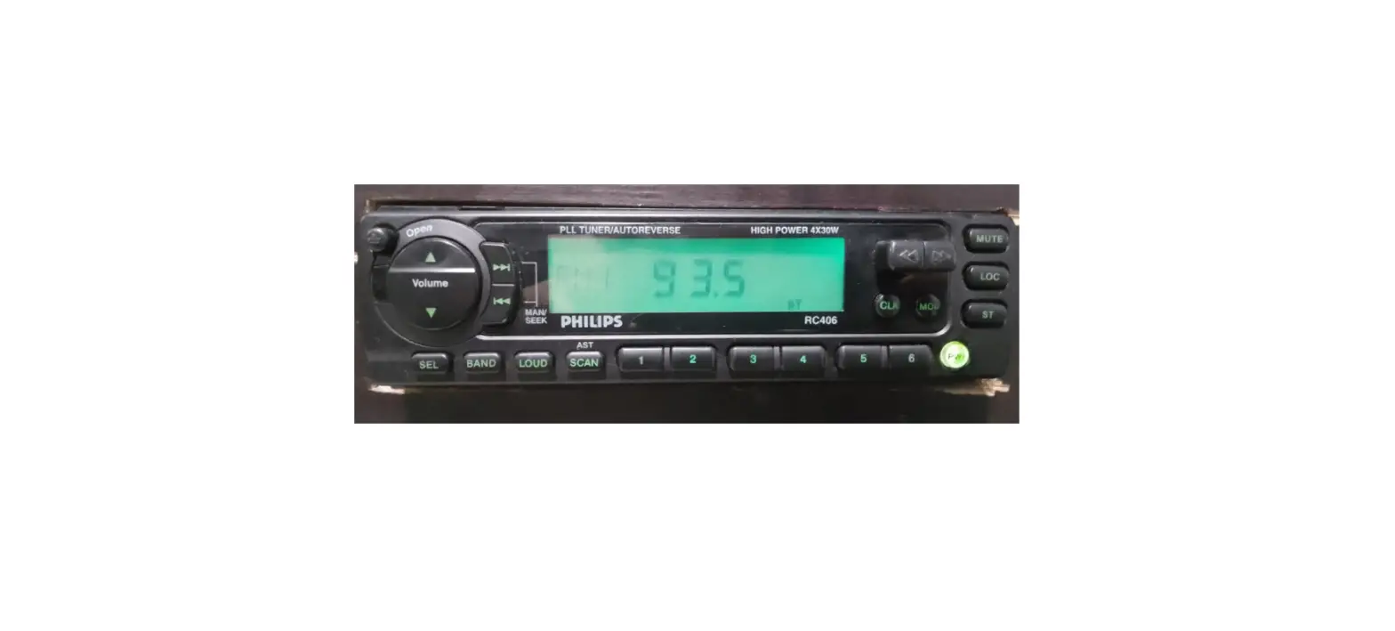 Philips Rc406 Car Radio Instruction Manual