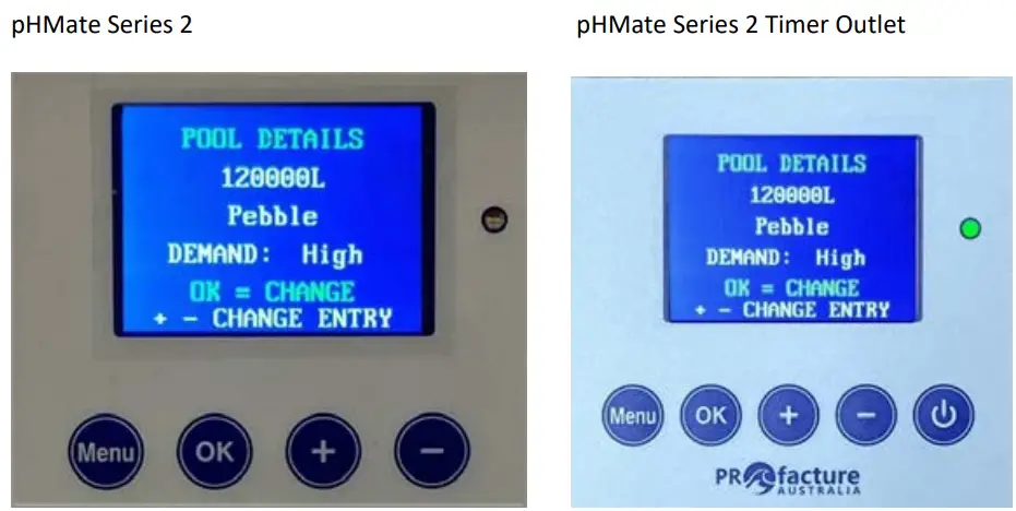 PROfacture Series 2 pHMate Controller - Details Function