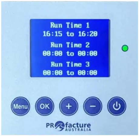 PROfacture Series 2 pHMate Controller - Time Function
