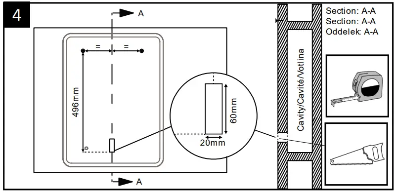Sensio-SE30895P0-700x500mm-Ultra-Slim-Illuminated-Mirror-FIG-5