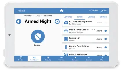 alula RE667W Slimline Touchpad - fig 2