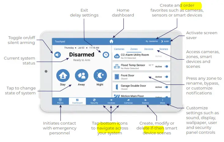 alula RE667W Slimline Touchpad - fig