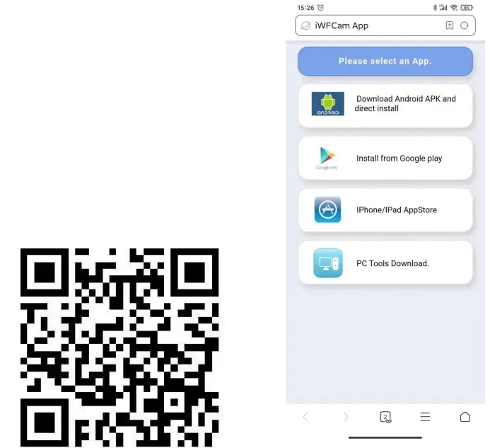 Veroyi 1528 Mini WiFi Camera - qr code