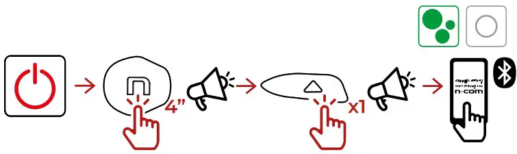 n com B602 Helmet Communication System - MOBILE PHONE 1