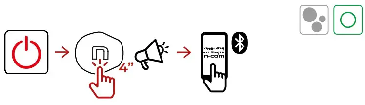 n com B602 Helmet Communication System - MOBILE PHONE 2